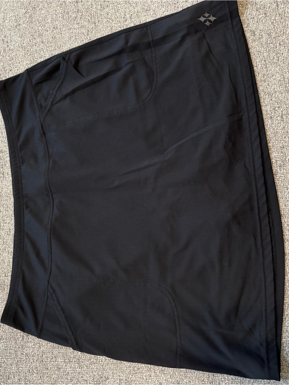 Jofit Black Sport Mini Skirt with Subtle Logo